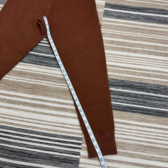 Varley True Knit Kent Lounge Pant Cuffed Hem Tosh Sweatpants Brown 27.5 Size S - Picture 13 of 16